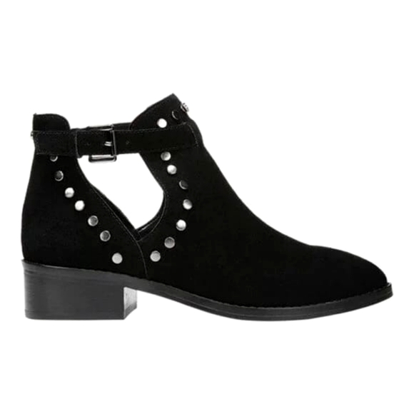 CARLOS SANTANA "Blake" Black Suede Booties Size 10 EUC - Picture 1 of 7